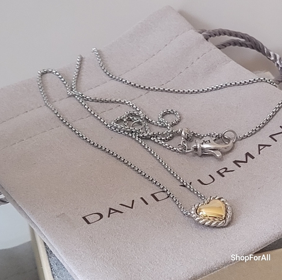 David Yurman
Cable Cookie Classic Heart
Necklace with 18K Yellow
Gold - Picture 8 of 16